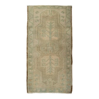 Turkish Mini Rug Oriental Hand Knotted Vintage Rug 1'9" x 3'3" #21051 For Sale