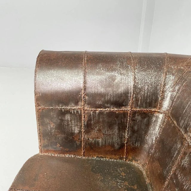 Brown Italian Modern Iron Chair by Anacleto Spazzapan, 1990s For Sale - Image 8 of 18