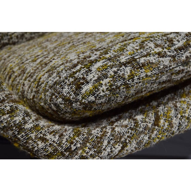 Metal Eero Saarinen for Knoll Womb Chair Is French Boucle" For Sale - Image 7 of 9