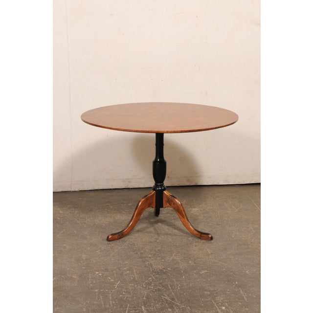 Late 19th Century Late 19th Century Swedish Classical Alder Wood Pedestal Table For Sale - Image 5 of 11