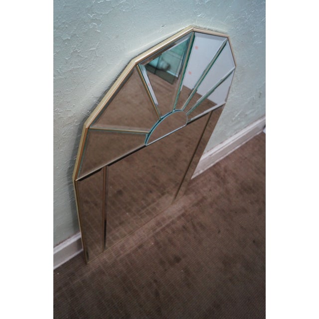 Contemporary Arch Top Beveled Mirrors A Pair Chairish