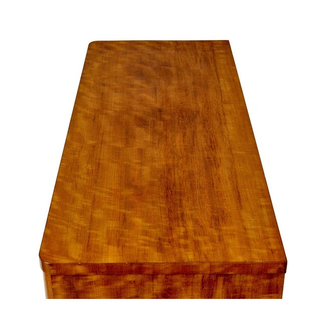 1950s Mid-Century Swedish Birch Inlaid Chest of Drawers, 1950s For Sale - Image 5 of 11