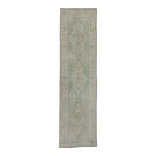 Turkish Oushak Rug 3' x 11' #17834 For Sale