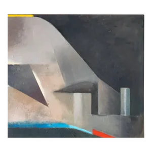 1996 "Early Sunday, Ii" Abstract Oil Bill Shields Chicago Academy of Fine Art