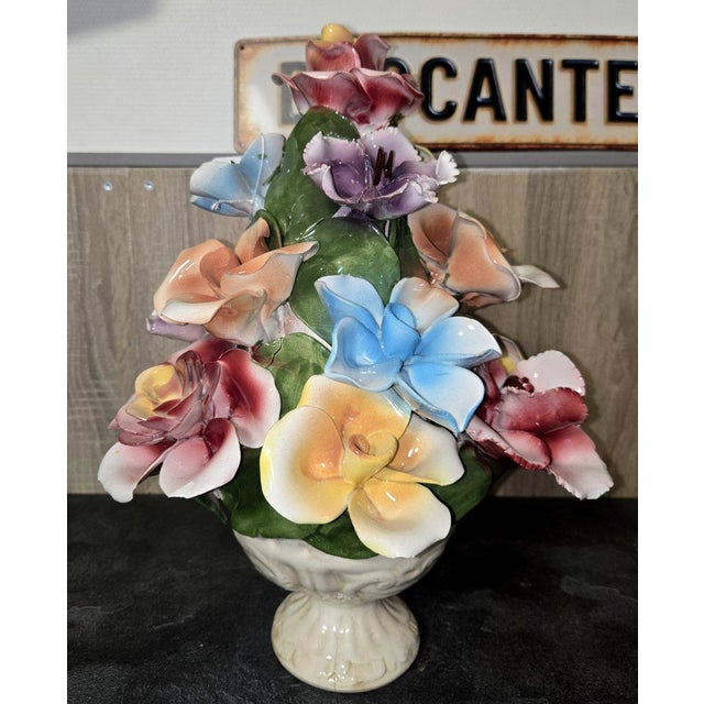Barbotine Centerpiece from Capodimonte, 1950s For Sale - Image 3 of 10