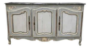 19th Century French Louis XV Painted Cabinet or Sideboard