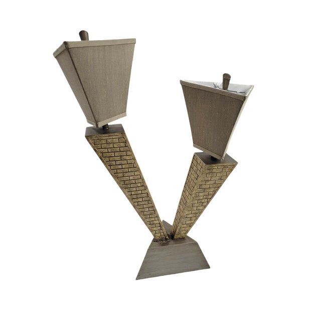 Skyscraper-Inspired Table Lamp For Sale - Image 4 of 12