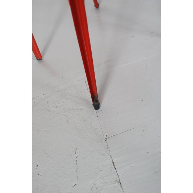 Red Lamda Chairs in Stamped Red Lacquered Steel by Marco Zanuso & Richard Sapper for Gavina, 1959, Set of 2 For Sale - Image 11 of 18