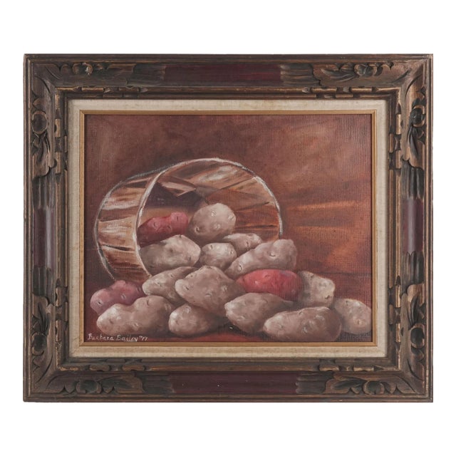 Vintage Idaho Potato Still Life by Barbara Arnold Bailey For Sale