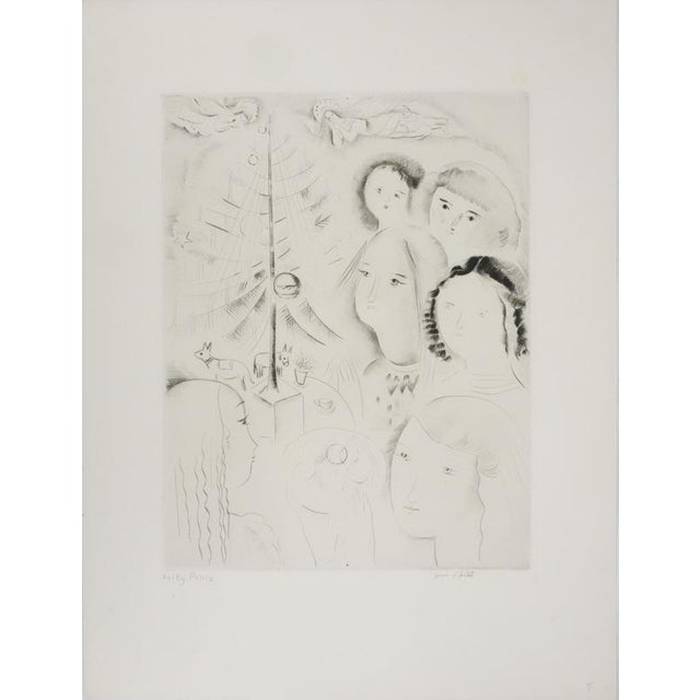 Mily Possoz, The Christmas Tree, Original Signed Engraving For Sale - Image 11 of 11