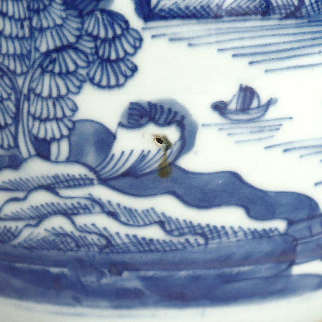 Antique Chinese Export Porcelain Canton Pattern Cider Jug With Lid For Sale - Image 17 of 18