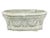 White Pair of Vintage Hollywood Regency Cast Stone Garden Planters in Pistachio & White Wash For Sale - Image 8 of 12