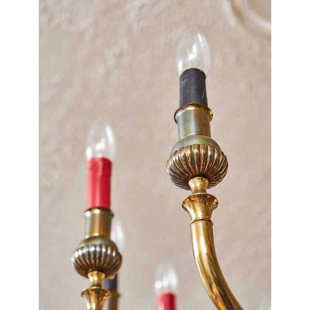 French Empire Chandelier with Snakes For Sale - Image 9 of 11