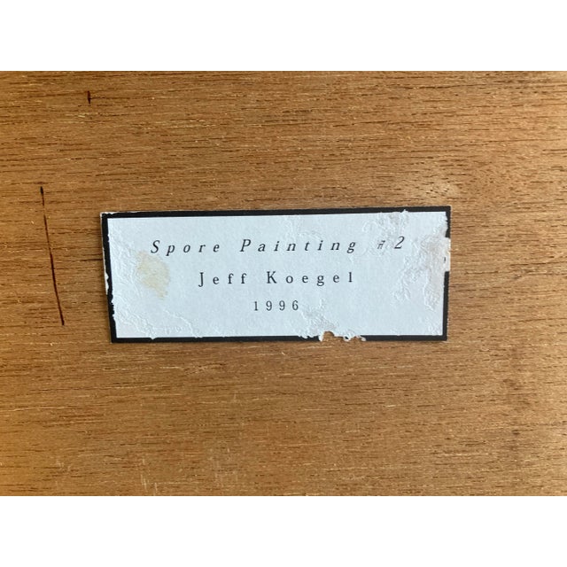 Burnt Orange Abstract Expressionist Cubist Spore Painting #2 by Jeff Koegel 1996 For Sale - Image 8 of 9