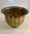 Vintage Fluted Brass Planter, Footed For Sale - Image 4 of 7