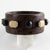 Prada Cocoa Brown Ostrich Leather Jeweled Bangle Bracelet For Sale In Atlanta - Image 6 of 8