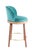 Alma , Boop, Marie Burgos bar height stool. The stool is structurally sound and sturdy, the fabric shows some wear and...