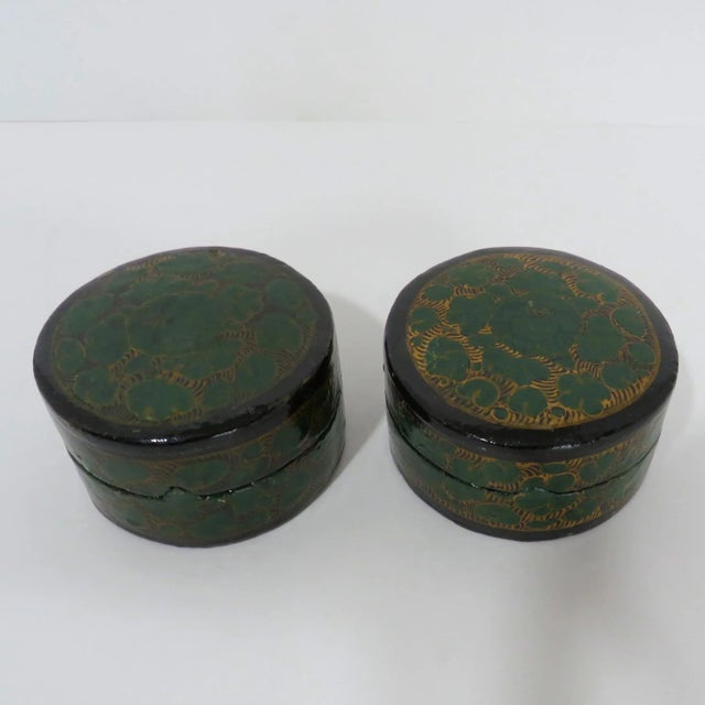 Vintage Petit Kashmiri Boxes -- a Pair For Sale In Los Angeles - Image 6 of 6