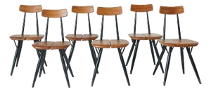 A set of 6 1950s “Pirkka” Chairs by Ilmari Tapiovaara
