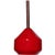 1950s Tapio Wirkkala Teak Hanging Lamp With Vistosi Modern Red Glass Shade For Sale