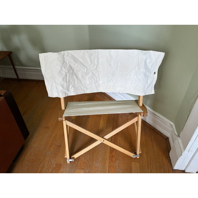 Gavina 1970s Praia Folding Canvas Chair Attributed to Pier Giacomo Castiglioni for Gavina Italy For Sale - Image 4 of 14