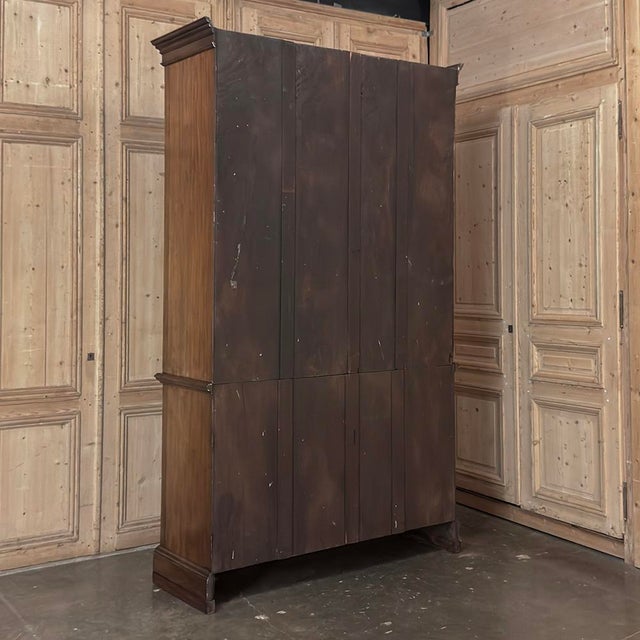 19th Century English Solid Mahogany Neoclassical Bookcase For Sale - Image 18 of 18