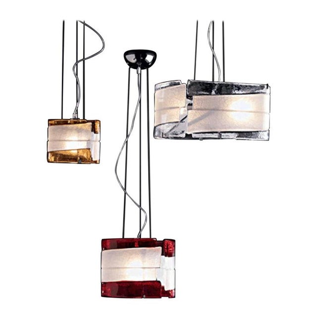 Radius Radsombg Pendant Lamp by Mazzega 1946 For Sale - Image 7 of 7