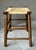 Mid 20th-Century Refined Rustic Maple Wood Mortise & Tenon Fiber Rush Saddle Seat Bench / Stool For Sale - Image 9 of 18