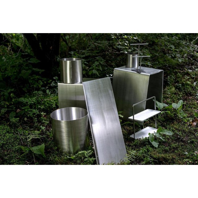 Como Aluminum Stool by Form & Eisen For Sale - Image 16 of 18