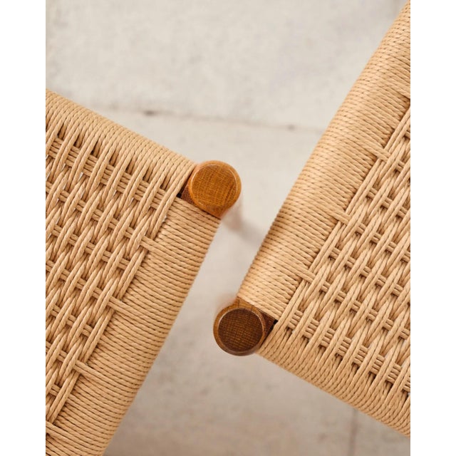 Model 75 Dining Chairs in Oak with Paper Cord Weave by Niels O. Møller for j.l. Møllers, Denmark, 1950s, Set of 4 For Sale - Image 13 of 18