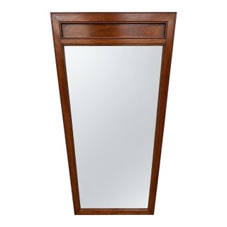 Vintage Ethan Allen Cherry Wood Wall Mirror For Sale