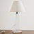 A truly classic and elegant piece. A pair of acrylic glass table lamps with angular shapes from the 1980s. The surface of...