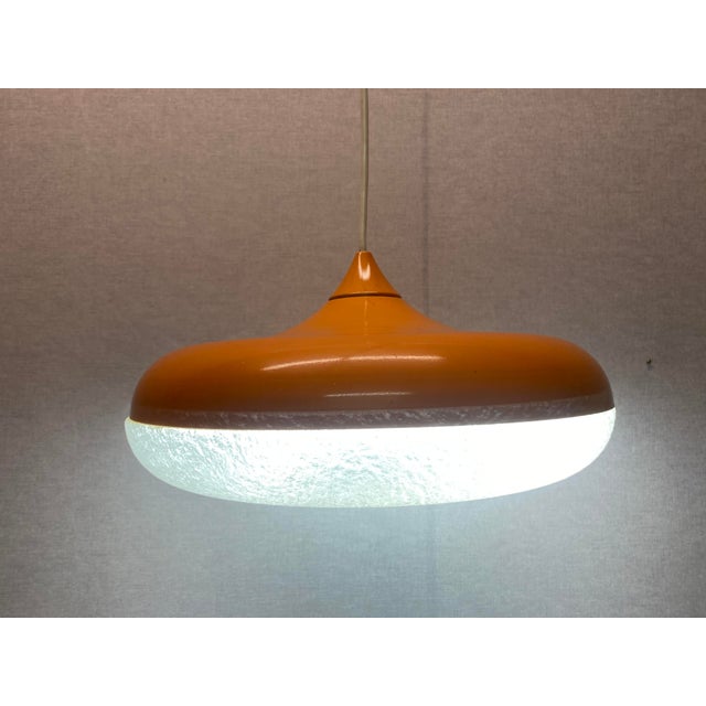 Orange Siform UFO Pendant from Siemens, 1960s For Sale - Image 15 of 18
