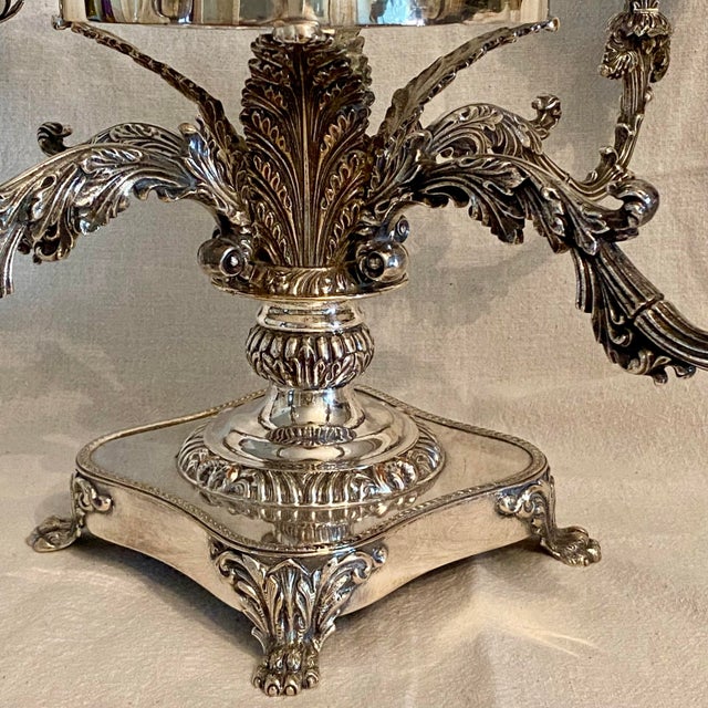 Early 20th Century Early 1900's Antique Regency Style Epergne For Sale - Image 5 of 12