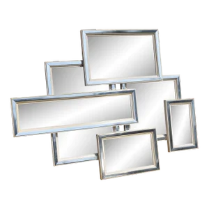 Mid-Century Modern Abstract Geometric Grouped Wall Art Mirror Fine Art Guild