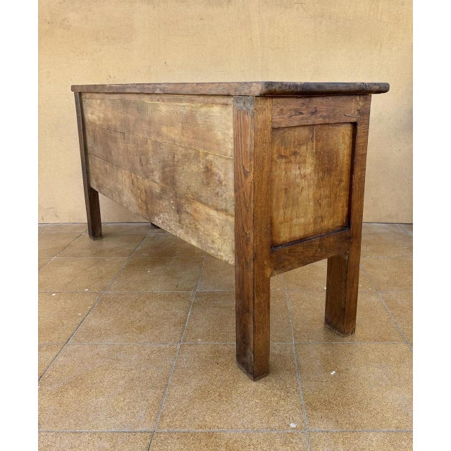 Antique 19th Century Carved Wooden Chest with Iron Hardware, Spain, 1800s For Sale - Image 12 of 13