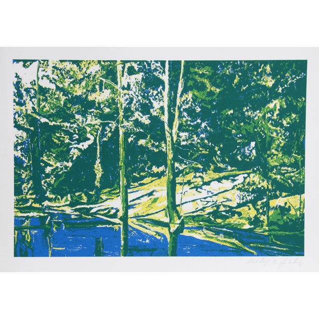 Modern John Healy, Summer Pond, Serigraph For Sale - Image 3 of 3