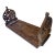 Vintage Hand-Carved Indian Rosewood (Sheesham) Folding Book Stand / Lectern With Intricate Floral Carvings For Sale