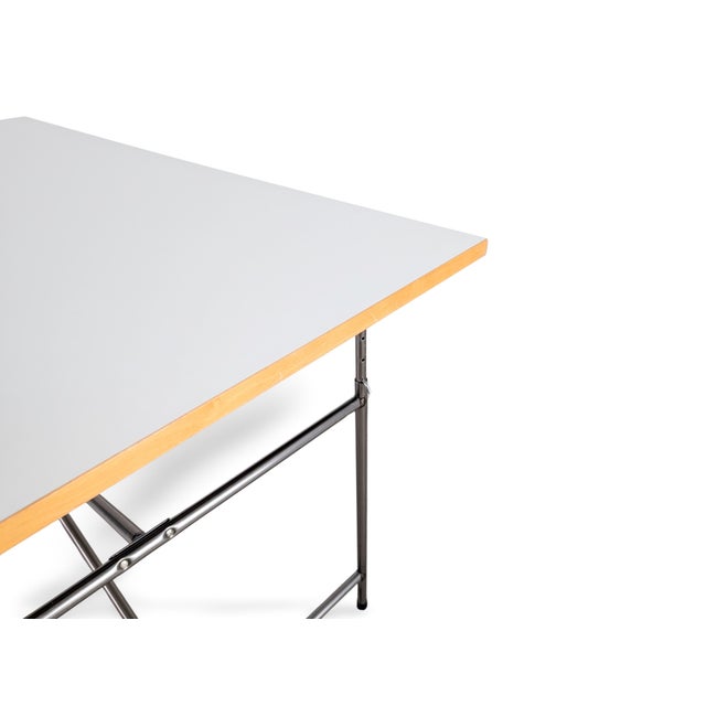 Wood Desk in Metal by Egon Eiermann For Sale - Image 7 of 10
