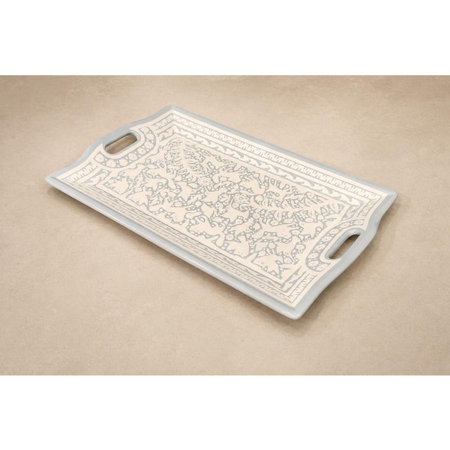 Large "Hummingbird" Decorative Tray, Lacquered Wood, Ensamble Artesano, 2024 For Sale - Image 12 of 12