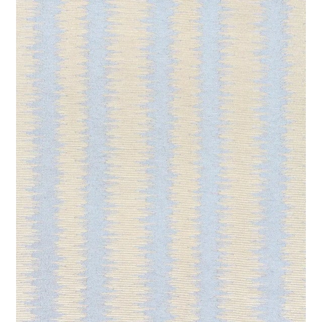 Traditional Sample - The House of Scalamandré Konya Ikat Stripe Fabric, Bluestone For Sale - Image 3 of 3