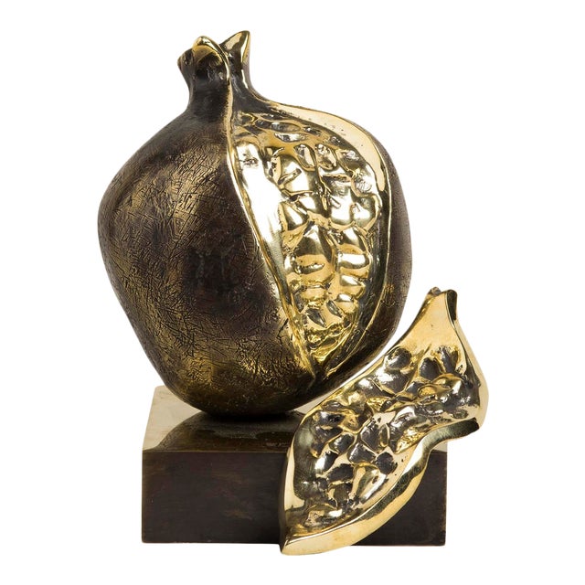 Pomegranate Bronze Sculpture For Sale