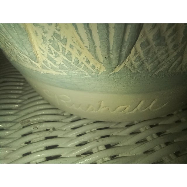Capture the essence of vintage California coastal style with this striking studio art pottery table lamp by renowned...