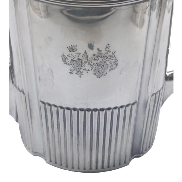 800 Hallmarked Silver Tea Set from Wilhelm Binder, Germany, 1890s, Set of 6 For Sale - Image 12 of 18