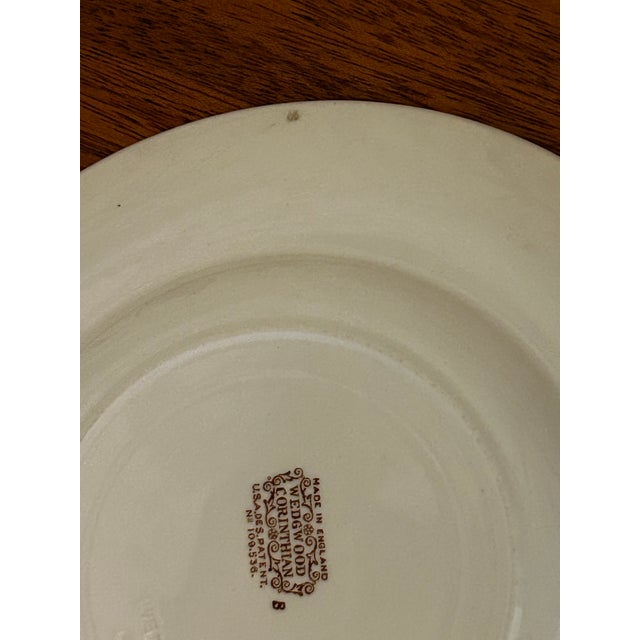 1930’s Wedgewood China Corinthian Hampton Court With Celadon Mint Green Rim - A Set of 60 Pieces For Sale - Image 17 of 18