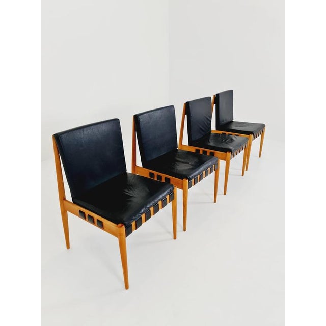 Vintage Danish Ash SE 21 Dining Chairs by Egon Eiermann, 1960s, Set of 4 For Sale - Image 16 of 18