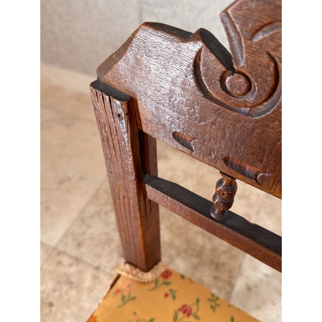 Mission Early 1900s Handmade Vintage California Mission-Style Children's Chairs Pair For Sale - Image 3 of 12