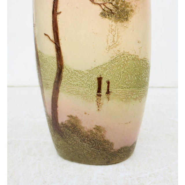 Glass Antique Legras Cameo Art Glass Vase For Sale - Image 7 of 8
