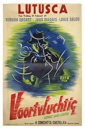 Simone Renant Voyage sans Espoir or Voortvluchtig Movie Poster by Kik Berg