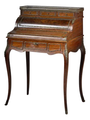 French Lady's Desk with Cylindrical Top